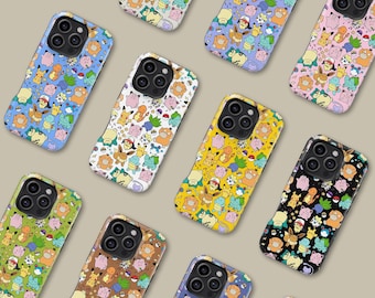 Japanese Cartoon Colorful Custom Phone Case for iPhone 16 15 14 13 12 11 Pro Max, Anime Protective Cover for Samsung Galaxy S23 S24 S25 Case
