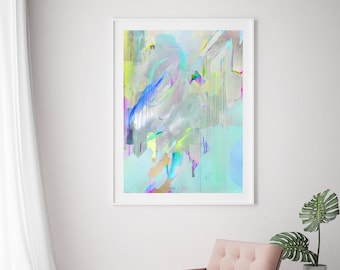 Thrive (S,M,L) | Fine Art Print // Butterfly Painting, Abstract Painting, Contemporary Art, Butterfly Print, Modern Abstract, Colorful Art