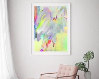 Play (XL) | Fine Art Print // Butterfly Painting, Abstract Painting, Contemporary Art, Butterfly Print, Modern Abstract, Colorful Art