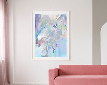 Rest (S,M,L) | Fine Art Print // Abstract Painting, Contemporary Art, Butterfly Print, Modern Abstract, Colorful Art, Butterfly Painting