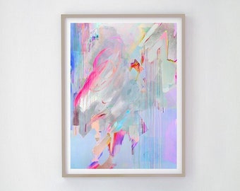 Euphoria (S,M,L) | Fine Art Print // Butterfly Painting, Abstract Painting, Contemporary Art, Butterfly Print, Modern Abstract, Colorful Art