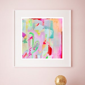 Entelechy (S,M,L) | Fine Art Print // Cactus Print, Modern Landscape, Abstract Art, Contemporary Art, Nature Print, Cactus Painting