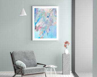 Rest (S,M,L) | Fine Art Print // Abstract Painting, Contemporary Art, Butterfly Print, Modern Abstract, Colorful Art, Butterfly Painting