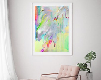 Play (XL) | Fine Art Print // Butterfly Painting, Abstract Painting, Contemporary Art, Butterfly Print, Modern Abstract, Colorful Art