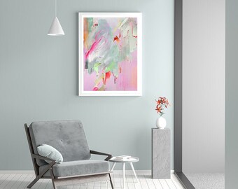 Daughter (XL) | Fine Art Print // Butterfly Painting, Abstract Painting, Contemporary Art, Butterfly Print, Modern Abstract, Colorful Art
