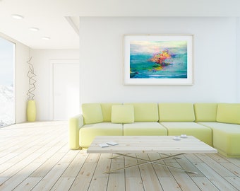 The Island (S,M,L) | Fine Art Print // Modern Landscape, Abstract Art, Contemporary Art, Modern Art, Modern Abstract, Modern Painting