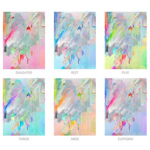 Arise S,M,L Fine Art Print // Butterfly Painting, Abstract Painting, Contemporary Art, Butterfly Print, Modern Abstract, Colorful Art image 5