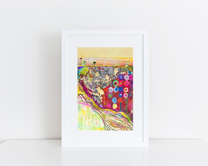 爆買い 英語 Under Landscape Modern // Print Art Fine | (S,M,L) Sun the 絵画
