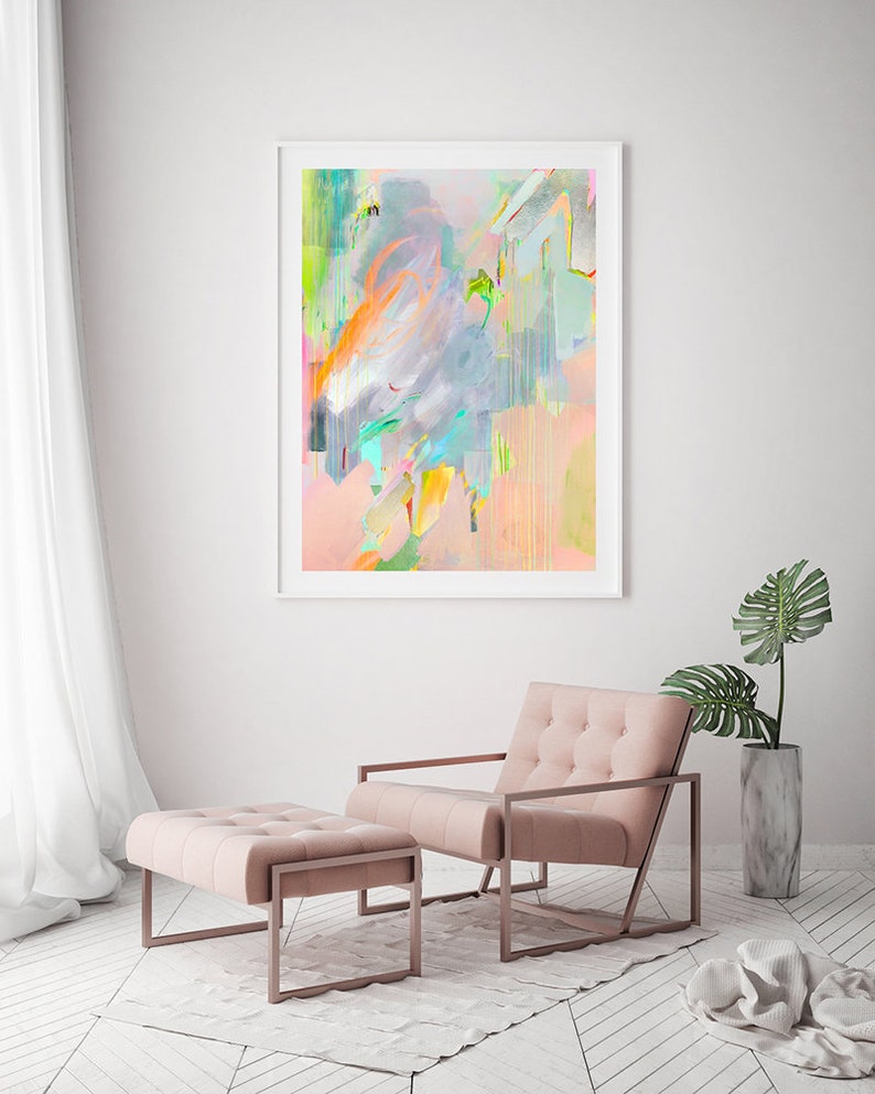 Arise S,M,L Fine Art Print // Butterfly Painting, Abstract Painting, Contemporary Art, Butterfly Print, Modern Abstract, Colorful Art image 3