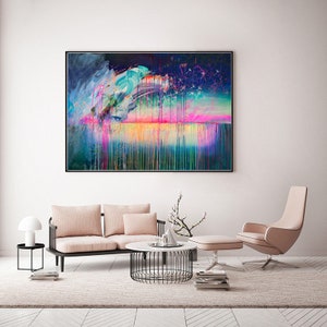 Imaginal Cells XL Fine Art Print // Abstract Art, Contemporary Art, Modern Painting, Modern Art, Large Abstract Painting, Unique Art image 1