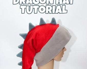 Dragon/Dinosaur Tail Hat Tutorial Digital File How-To DIY Make Your Own