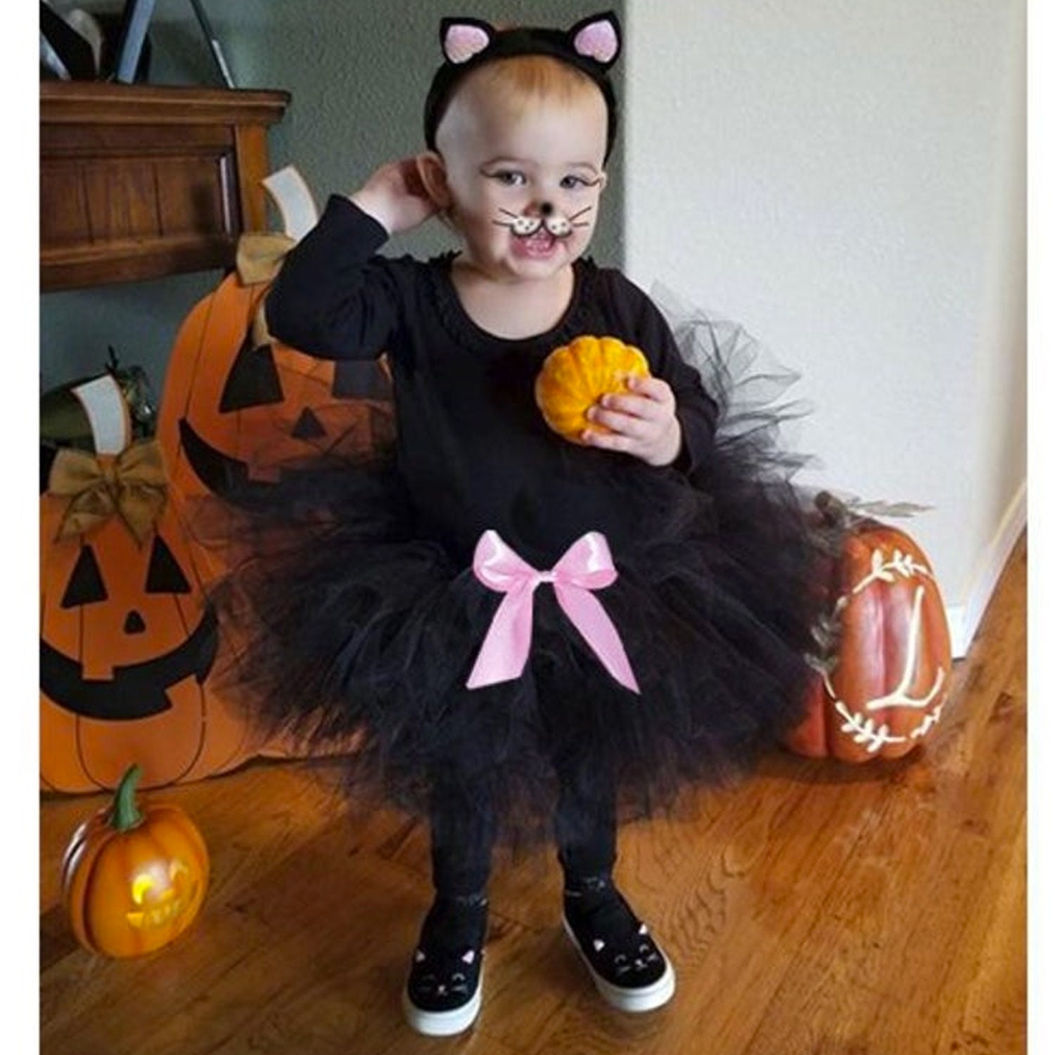 Toddler Cat Costumecomplete 5 Piece Cat Costumetoddler - Etsy