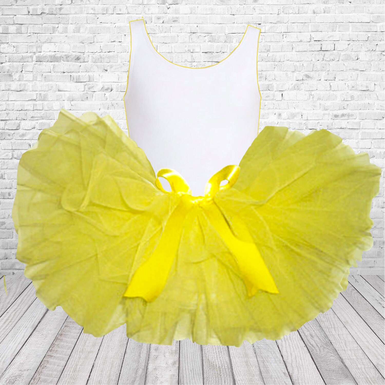 yellow tutu baby