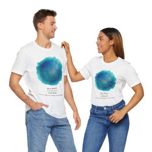 T-shirt thème eau élément astrologique personnalisé carte de l'âme du zodiaque T-shirt astrologie émotionnelle cadeau personnalisé pour elle lui