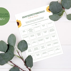 Bingo de bodas | Juego de boda