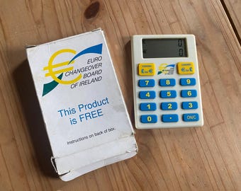 Euro Changeover Board of Ireland Pounds to Euro Euro to Pounds Currency Calculator