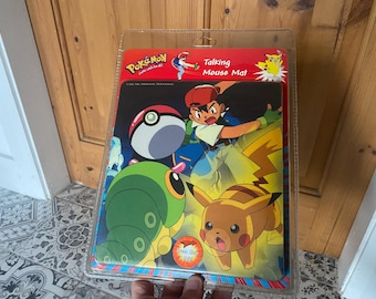 RARE Pokemon Talking Mouse Mat Nintendo 1999 Pikachu Clickworks