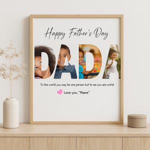 Benutzerdefinierte Dada Foto Canva Vorlage, personalisiertes Foto Png, maßgeschneidertes Vatertagsgeschenk für Dada, benutzerdefiniertes Design mit Text und Bild