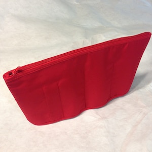 Purse To Go(R) Zip-Ups-Purse organizer insert transfer liner with Zipper(Zippered Pouch)-Extra jumbo size-Pockets inside to organize