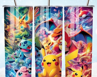 Cartoon Characters Tumbler Wrap, 20oz Skinny Tumbler Sublimation Design, Movies Characters Tumbler, Tumbler Wrap for kids, Digital Download