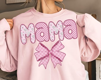Floral Mama Bow png, Cute Mama png, Mothers day png, Mama png, Mama Shirt Design, Floral Sublimation, Digital Download, Preppy Mama png