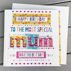 Carte de joyeux anniversaire de maman | carte postale pour maman | carte spéciale pour l'anniversaire d'une maman | Cartes d'anniversaire pour maman