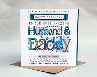 Husband birthday special card for Husband and daddy birthday, special greeting card, birthday ideas for Husband and daddy