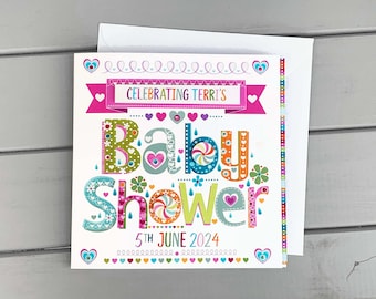 Personalized Baby Shower Card: Handmade Keepsake Gift