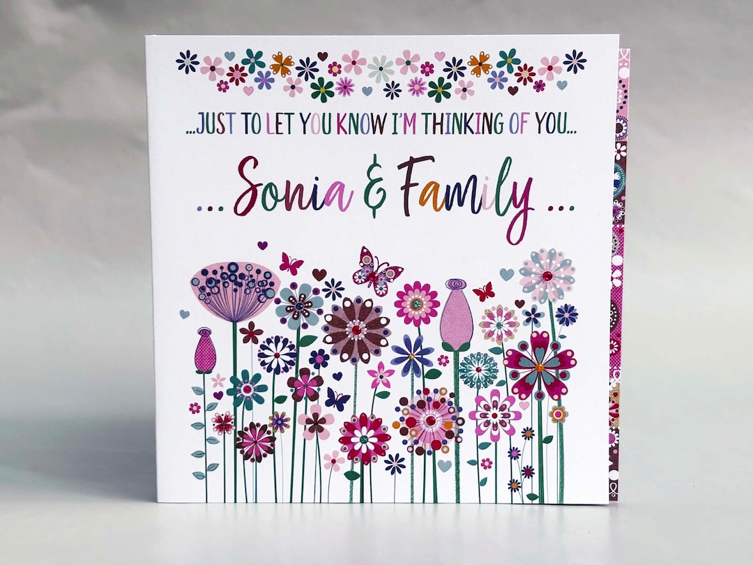 Sympathy Card , Thinking of You Card, Say Sorry Personalised Card - Etsy