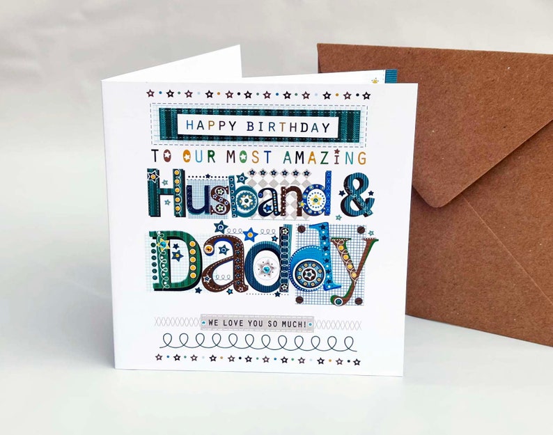 Husband birthday special card for Husband and daddy birthday, special greeting card, birthday ideas for Husband and daddy image 2