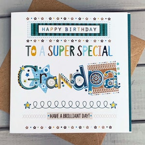 Biglietto di auguri per il compleanno del nonno, biglietto di auguri speciale per il nonno. Idee per biglietti di auguri di buon compleanno per il nonno