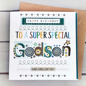 Godson Birthday Card | special Godson birthday card ideas, handmade card