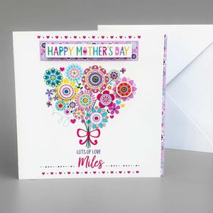 Biglietto per la festa della mamma, biglietto speciale personalizzato per una mamma
