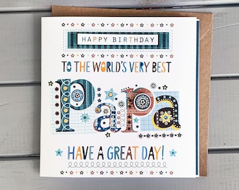 Papa Birthday Card - Birthday Card For Papa - Birthday Card Papa