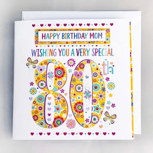 Carte d'anniversaire personnalisée 80 ans, âge spécial, 80 ans, cadeau 80 ans, carte de voeux très spéciale 80 ans, idées de cartes d'anniversaire 80 ans.
