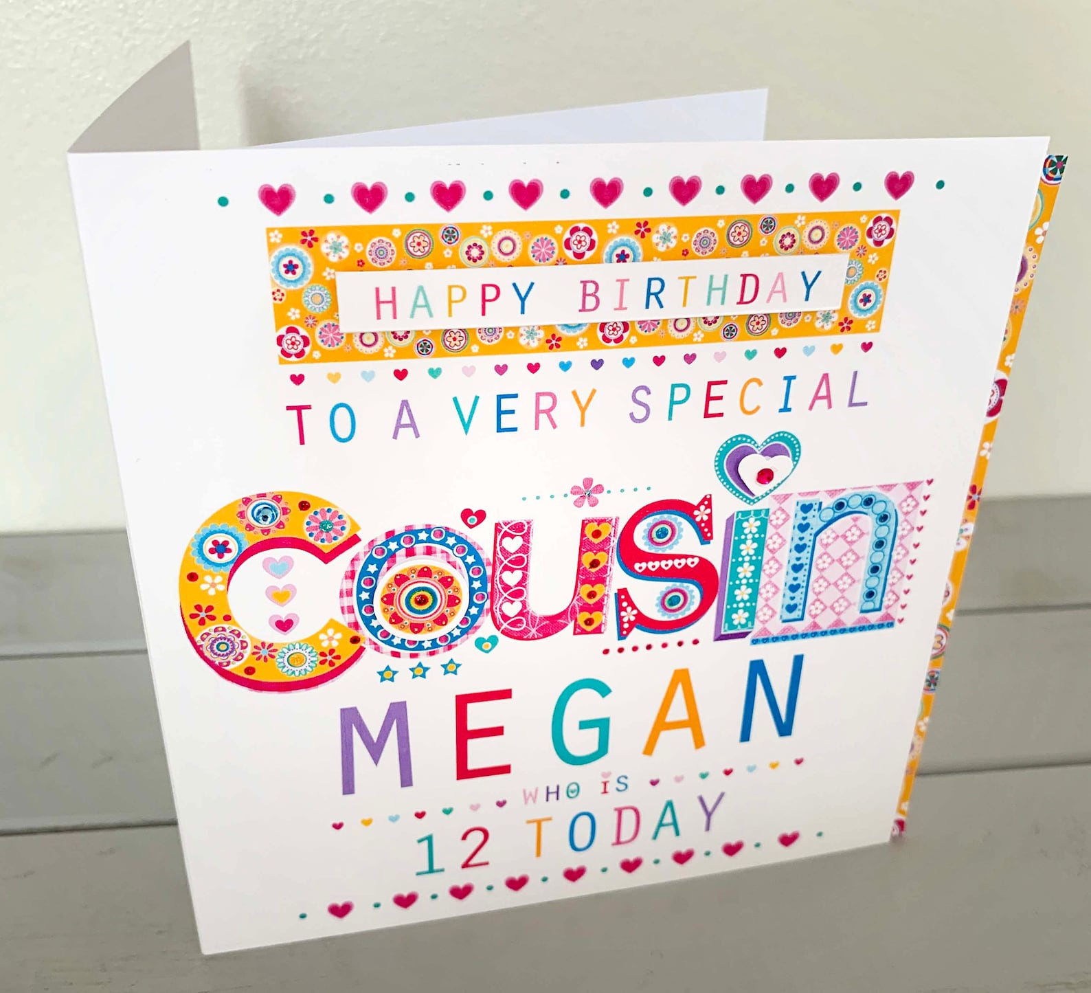 Cousin birthday card Personalised birthday card for cousin. Etsy