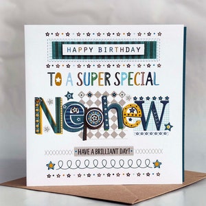 Carte de joyeux anniversaire de neveu | pour neveu spécial | Carte de neveu de joyeux anniversaire | cartes d'anniversaire | idées pour l'anniversaire de son neveu | cadeau d'anniversaire