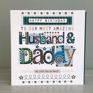 Husband birthday special card for Husband and daddy birthday, special greeting card, birthday ideas for Husband and daddy image 4