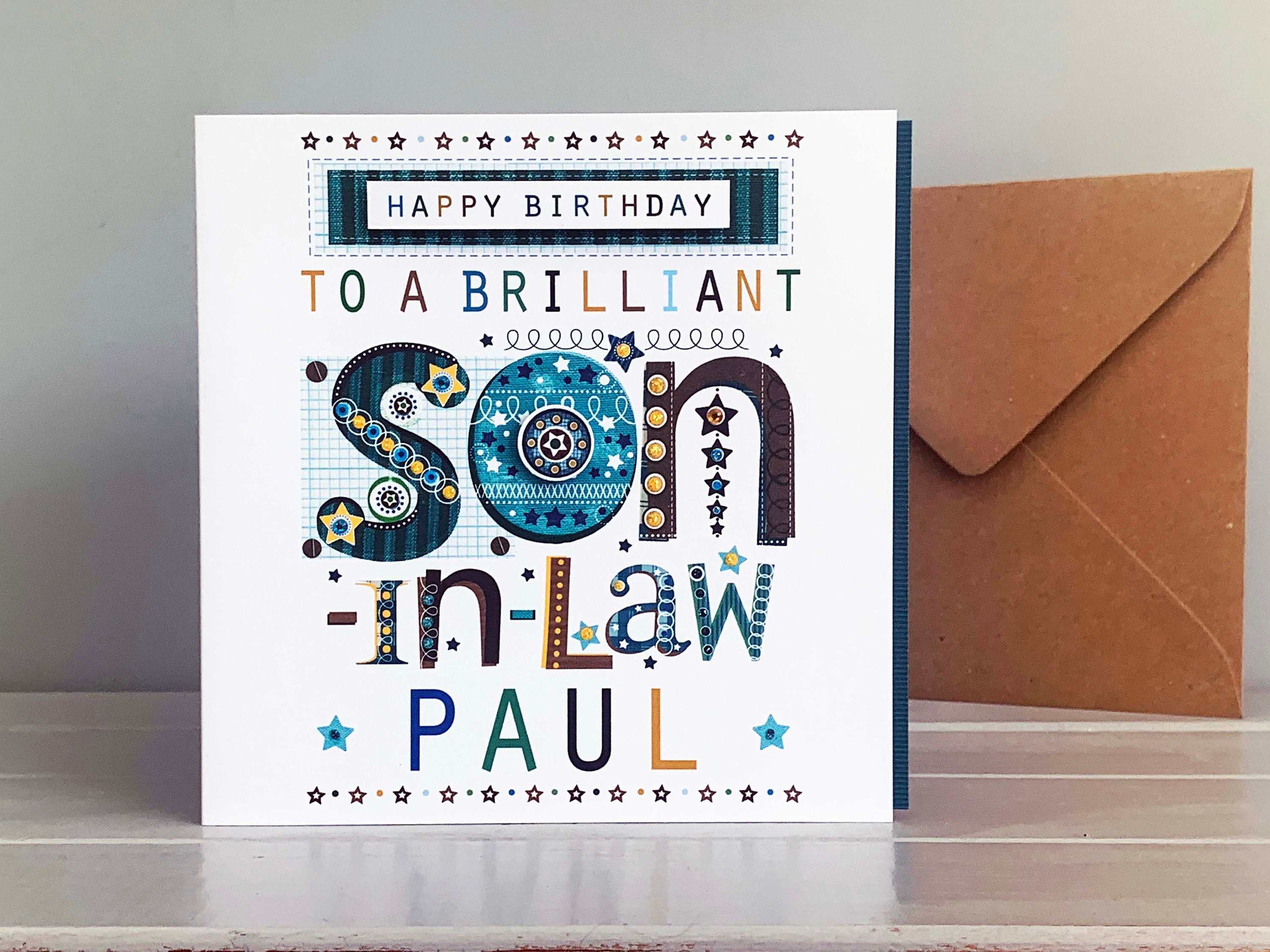 Birthday Card For Son In Law Prime Greetings , Made In America, Eco ...