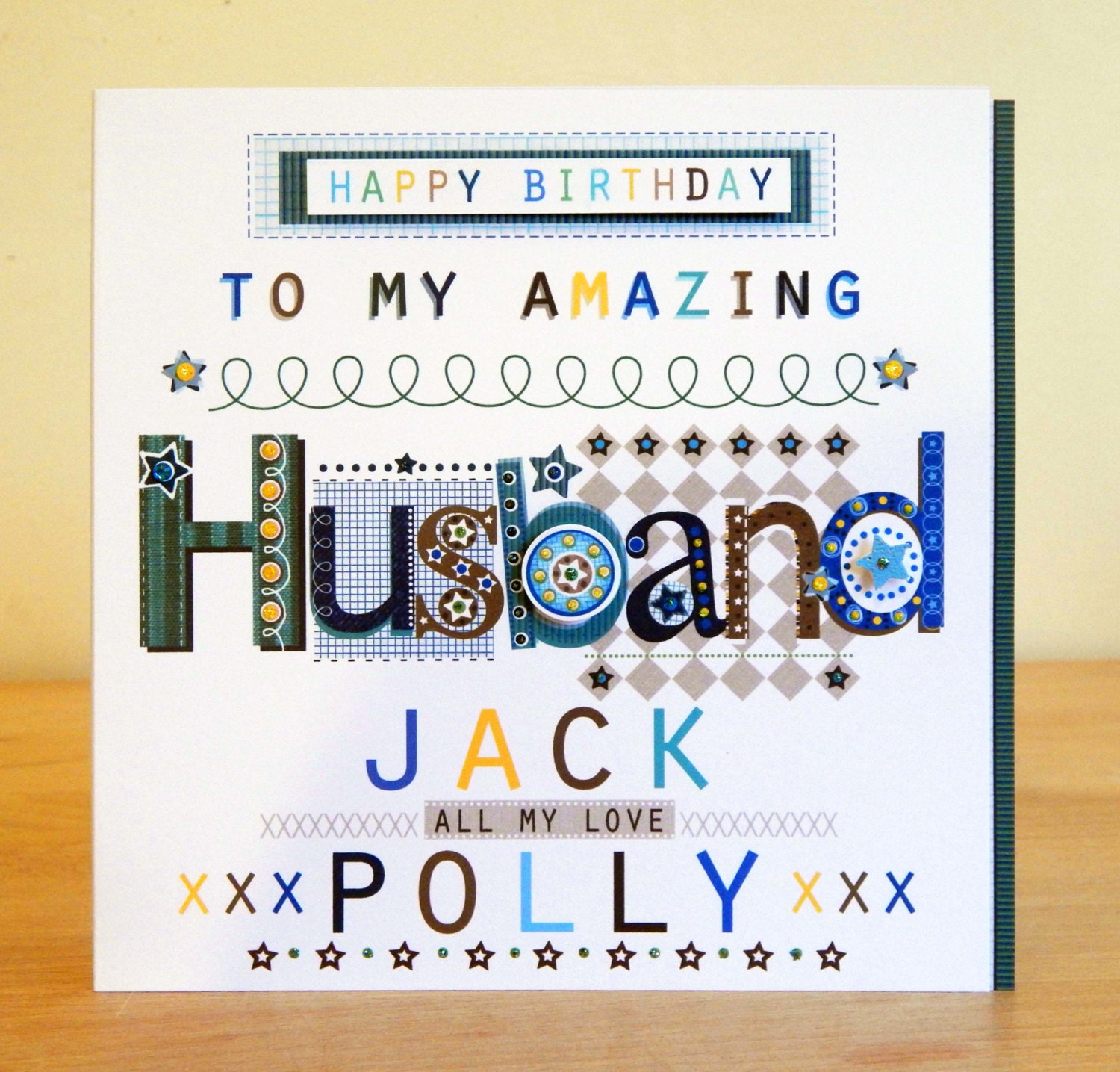 husband birthday card special personalised for husband etsy