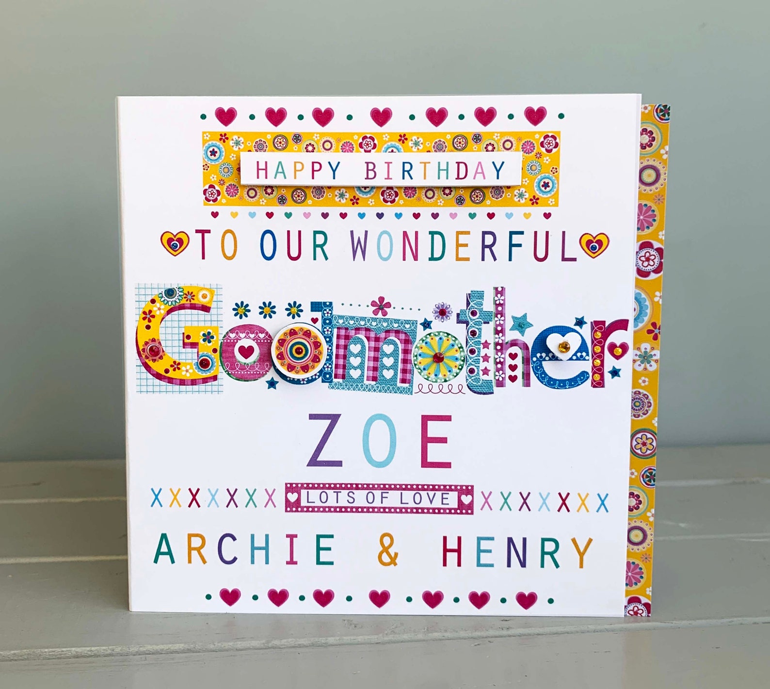Godmother Birthday Card Personalised for Godmother Special - Etsy