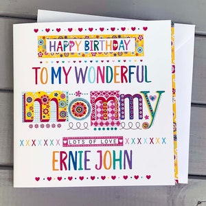 Cartão de aniversário da mamã | Cartão de feliz aniversário personalizado | Presente de aniversário da mamãe | Cartões para mamãe | Aniversário especial | Melhor mamãe