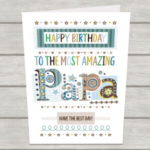 Papa BIRTHDAY Card Birthday Card for Papa Printable Birthday - Etsy
