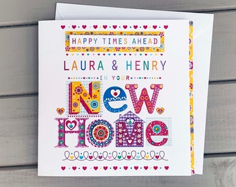 New home card, personalised card | special card for moving | New house gift ideas | house warming card, new neighbor card