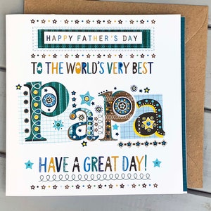 Papa father's day card. Special card for papa, father's day ideas, gifts.