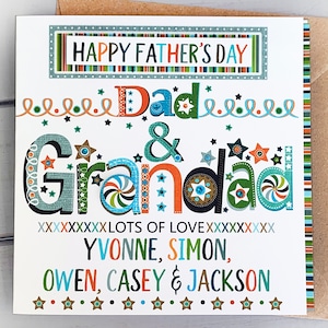 Tarjetas del día del padre. Tarjetas especiales personalizadas para papá y abuelo, abuelo, abuelo, abuelo, abuelos, papá, tarjeta del día del padre.