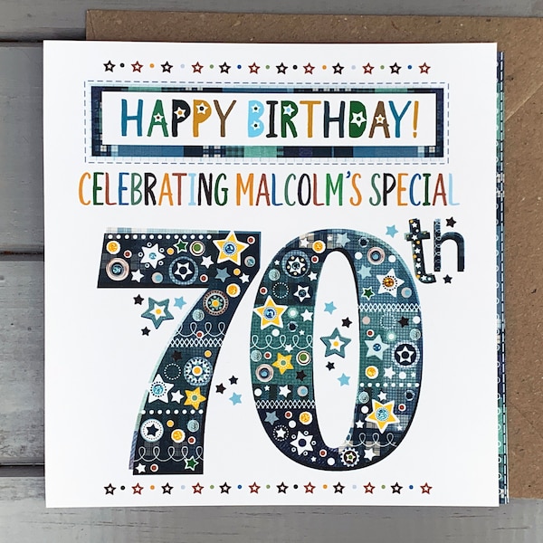 70th Birthday Card for Men - Etsy UK