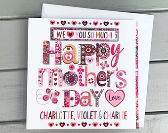 Mothers Day Card | special personalised card for Mum, Mummy, Mam, mama, for MOTHER'S DAY, mothers day card ideas