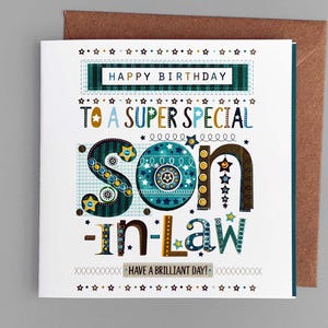 Carte d'anniversaire gendre, pour gendre, carte de voeux spéciale gendre, anniversaire gendre
