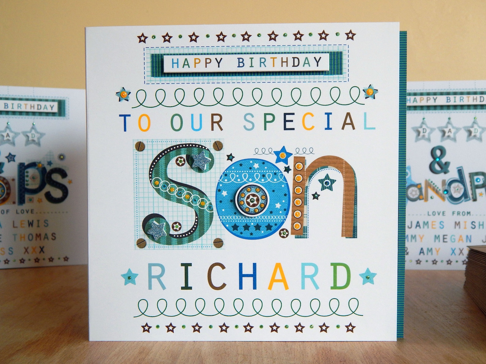 Son birthday card Special SON personalised Birthday card Etsy